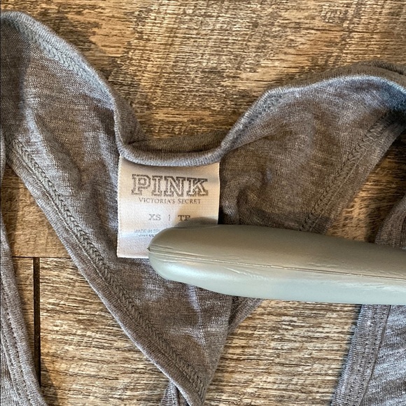 Gray and White Striped Women's Tank Top - Picture 4 of 11